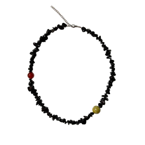 Charm stone necklace