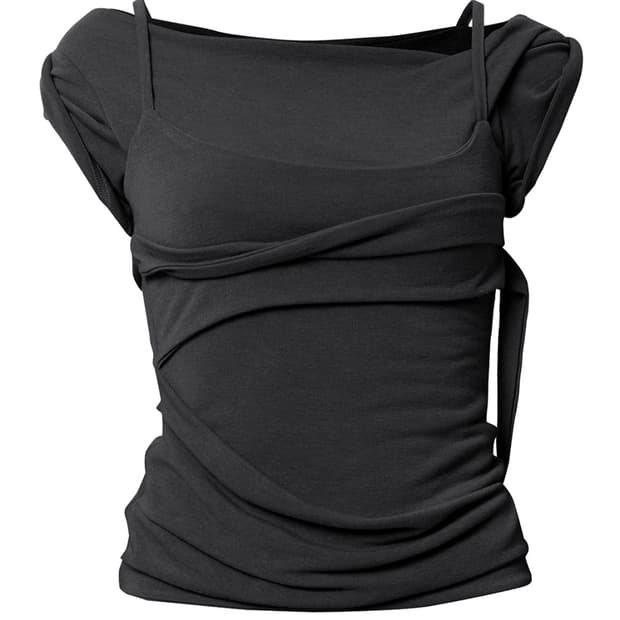 플레어업 Layered Bustier T-Shirt