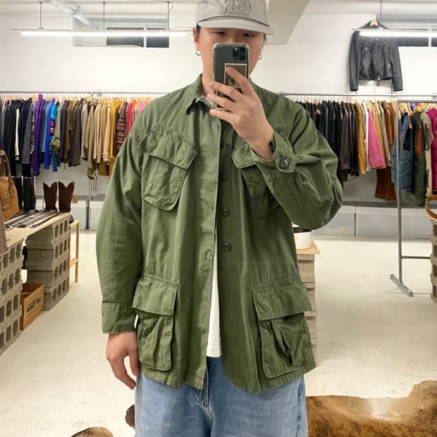 60's U.S Army jungle fatigue jacket 퍼티그
