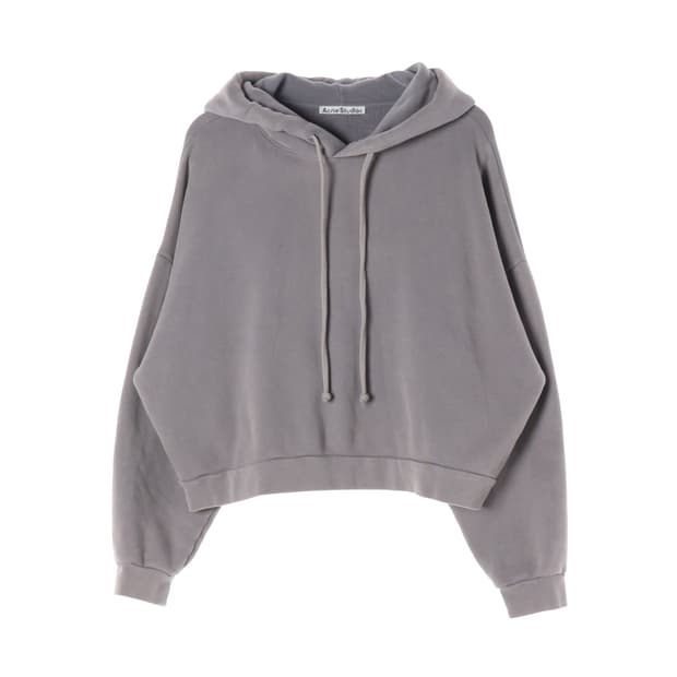 아크네 스튜디오 24FW 후드 스웨터 로고 패치 후드티 더스티퍼플
