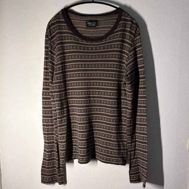 08SS Birds期 Number Nine 컷소우 자가드 스웻 셔츠