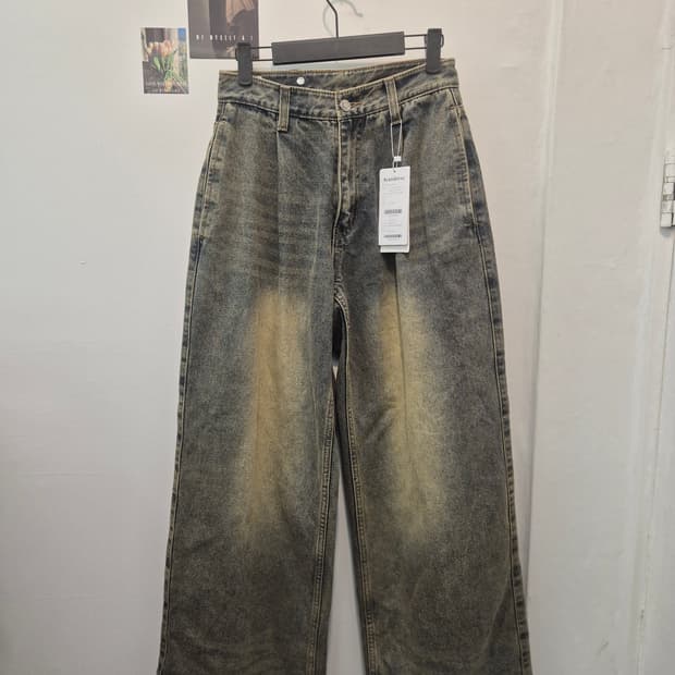 Avandress 빈티지 워싱 와이드 데님 팬츠 S사이즈새상품