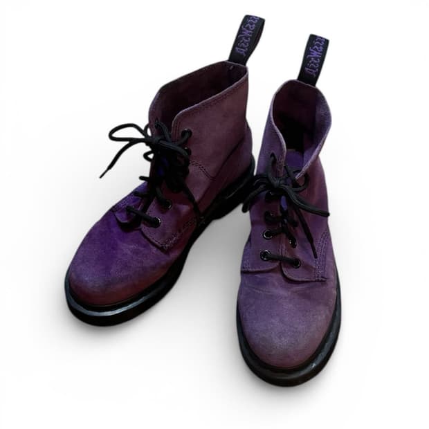 닥터마틴 6홀 빈티지 스웨이드 퍼플