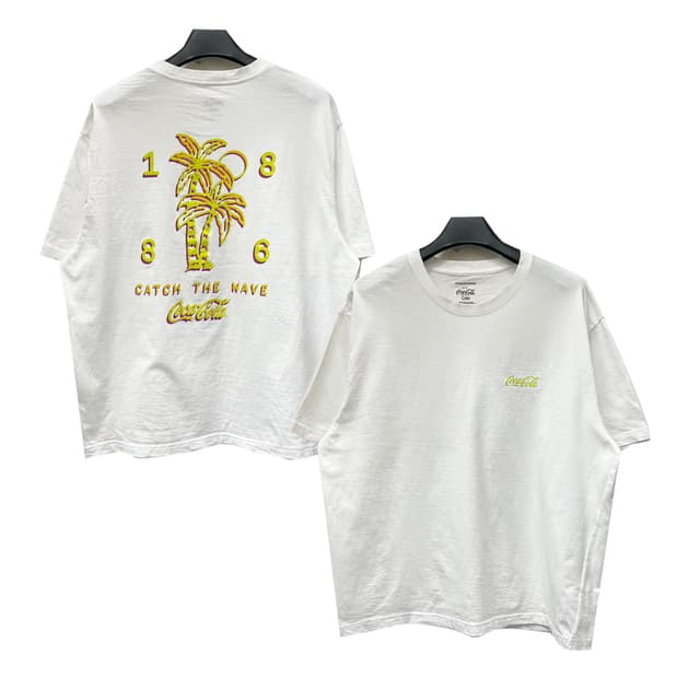 COCA COLA 코카콜라 야자수 그래픽 반팔티 XL~2XL