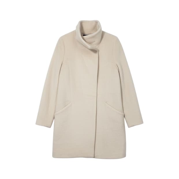 잇미샤 아이보리 하프 양털 코트