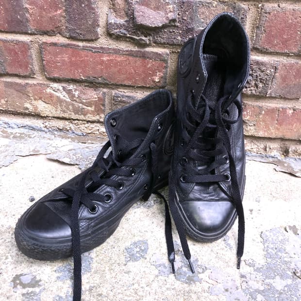 Converse leather high sneakers