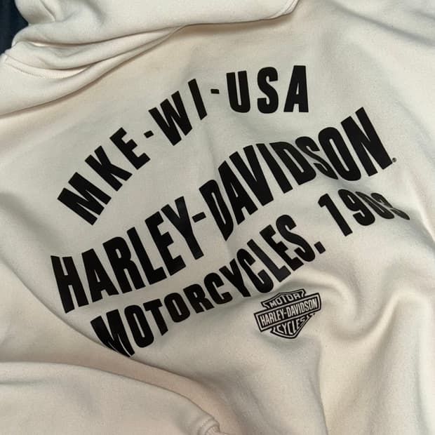 할리데이비슨 후드티 크림 (M)