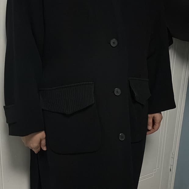 쥬시쥬디 J니트카라 롱코트