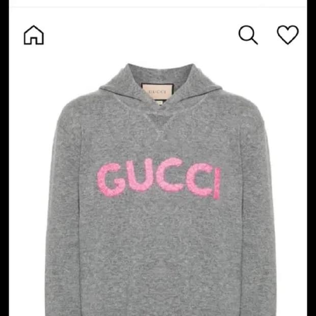 백화점판 구찌 니트후드티