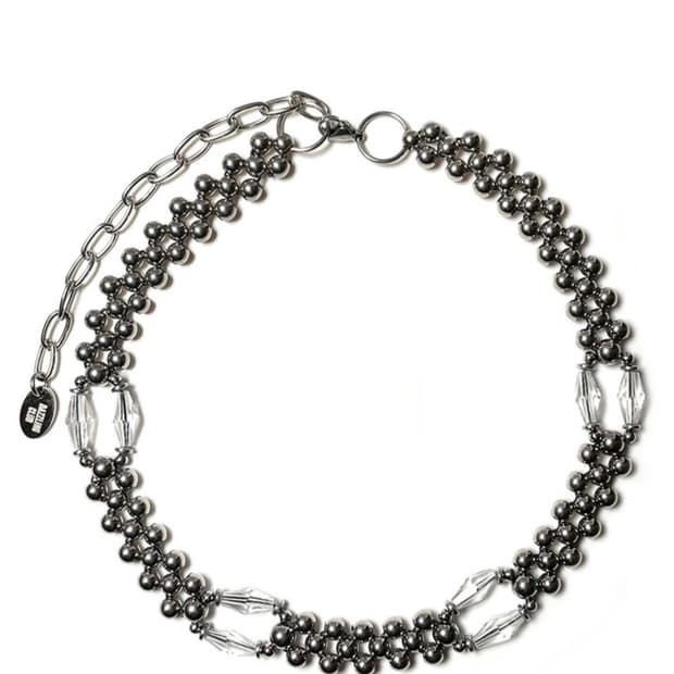 다즐링클럽 OVAL CRYSTAL BALL CHIAN CHOCKER