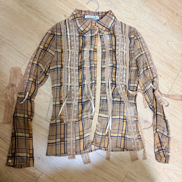 더오픈프로덕트open yy 체크 셔츠 