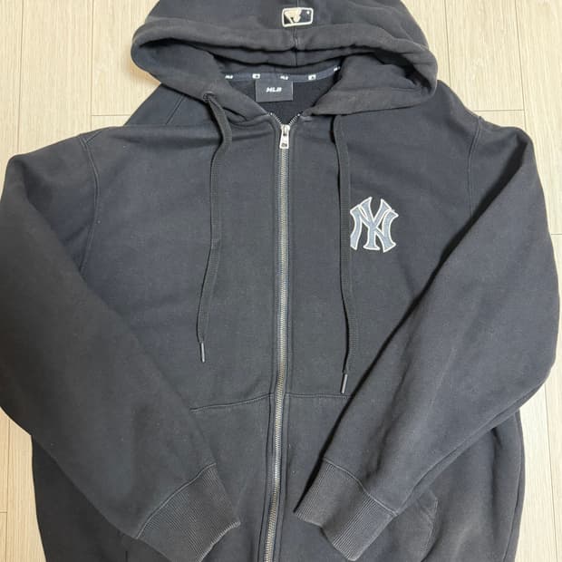 [L] MLB 기모 후드집업 블랙