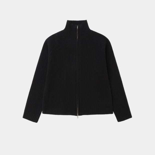 [48] 강정석 NEP 니트 집업 블랙