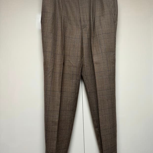 드리스 반 노튼 체크 트라우저