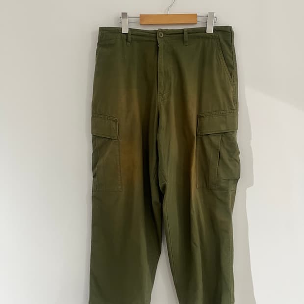 HINSON faded ripstop cargo pants