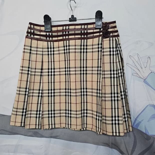 버버리 체크  스커트