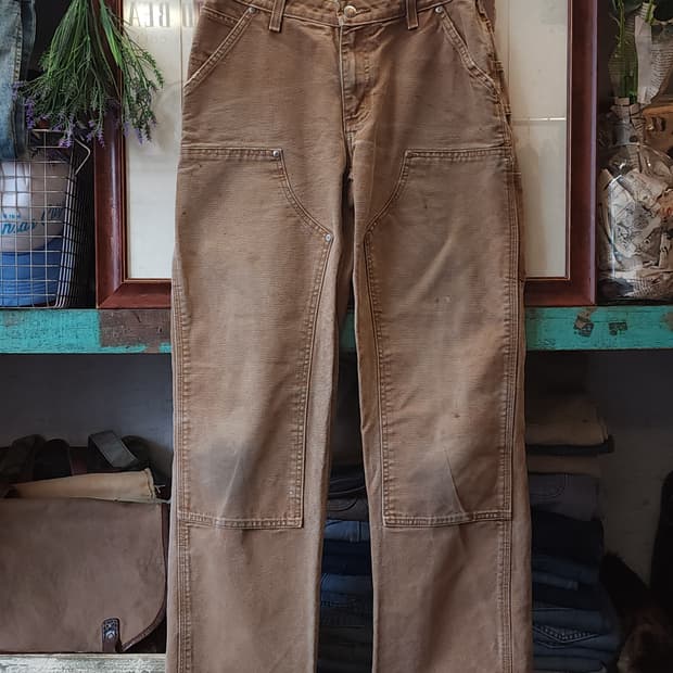 칼하트 워크팬츠 더블니 워크팬츠 브라운 6x32