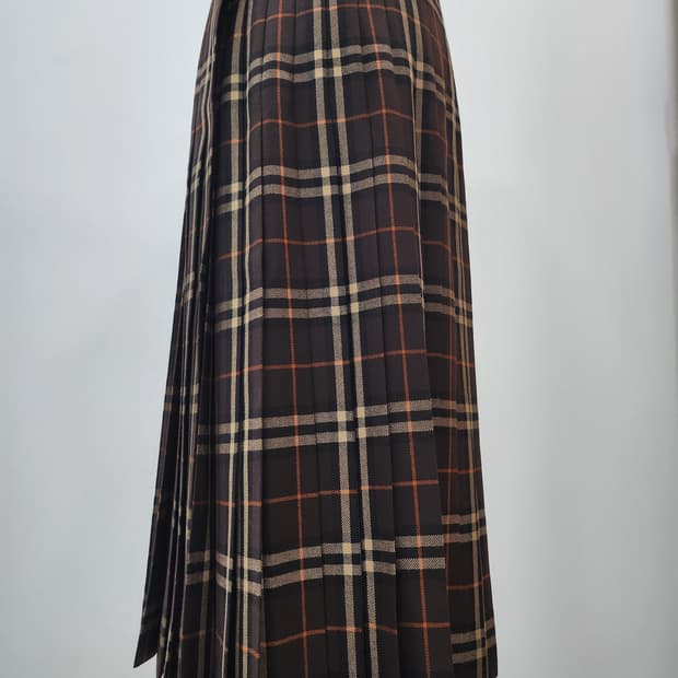 버버리 랩 스커트 여성 울스커트