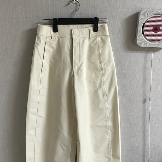 [유니클로] 저지배럴레그팬츠 S/오프화이트