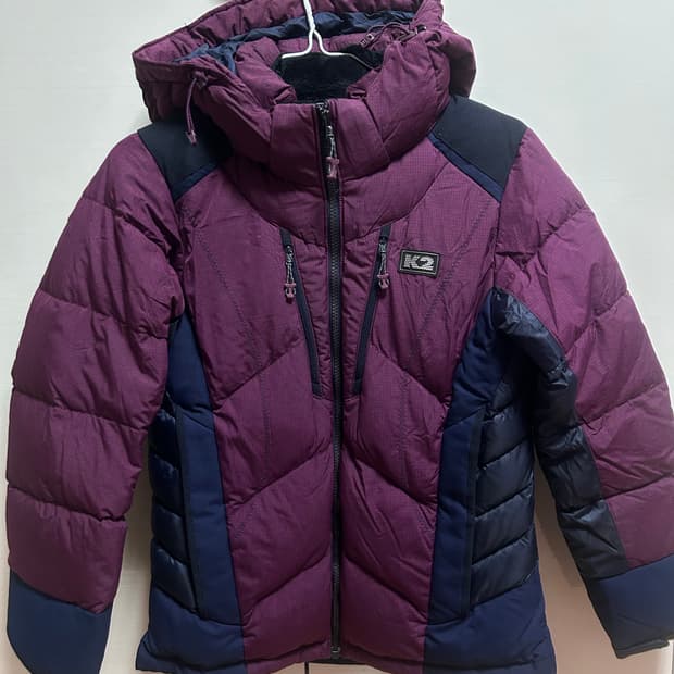 K2 여성 패딩 85 버건디/네이비