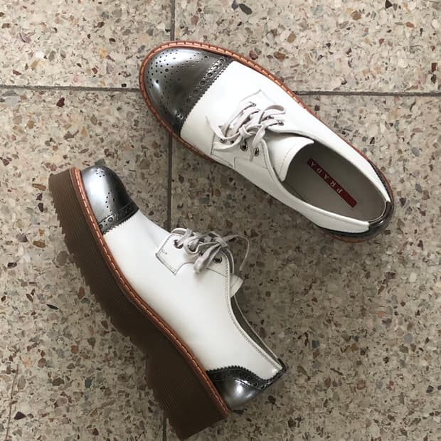 brogue derby shoes / Prada
