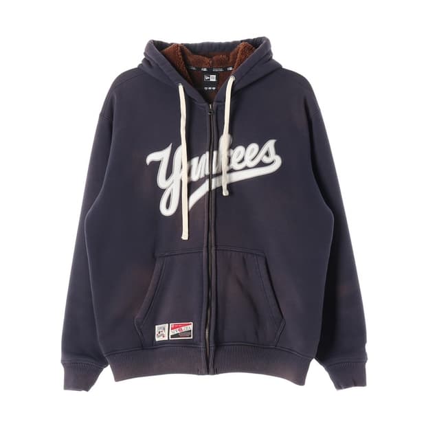 NEW ERA 양키스 덤블 안감 후드 집업 L