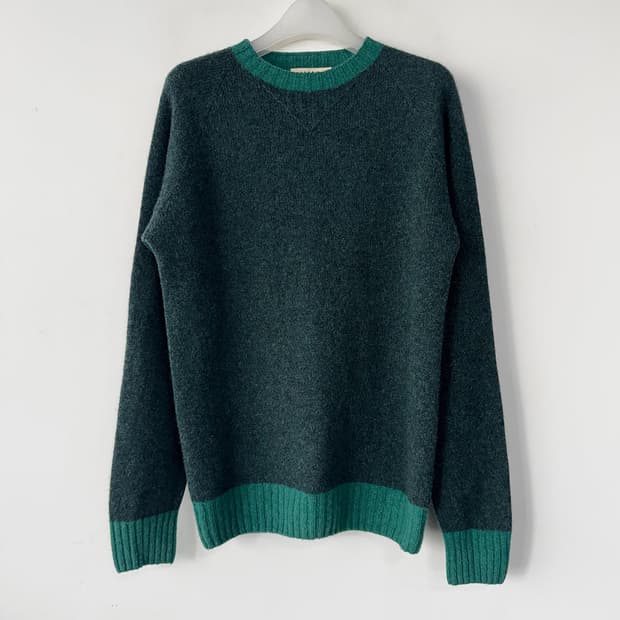 YMC 크루넥 램스울 스웨터