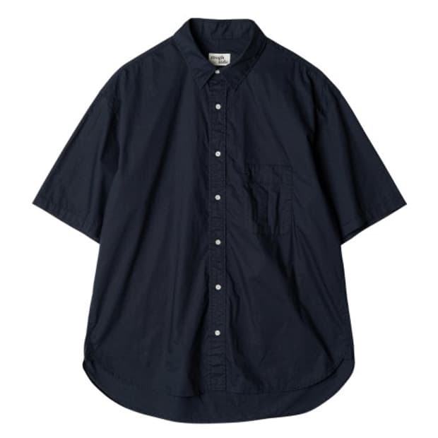 러프사이드 셔링 하프 셔츠 네이비