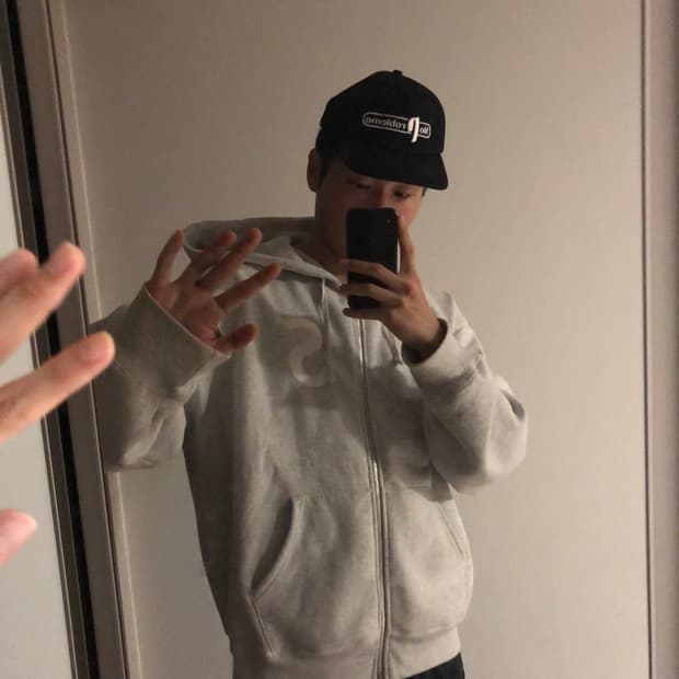 슈프림 s로고 후드집업
