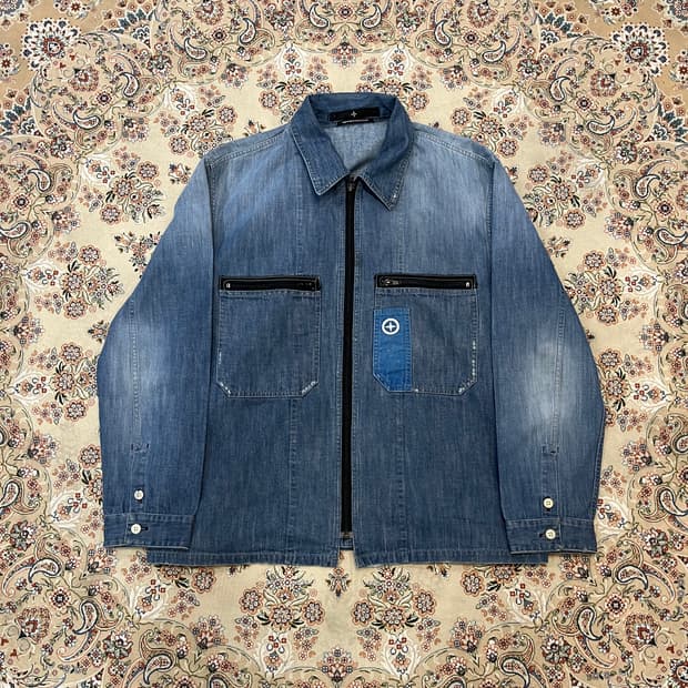 스톤아일랜드 05ss 데님 오버 셔츠 자켓
