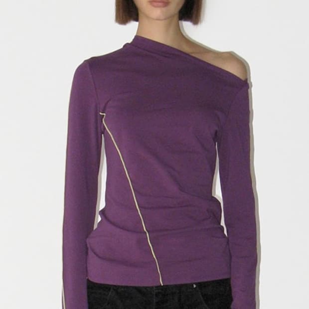 썬번프로젝트 PANELED LONG SLEEVE TOP