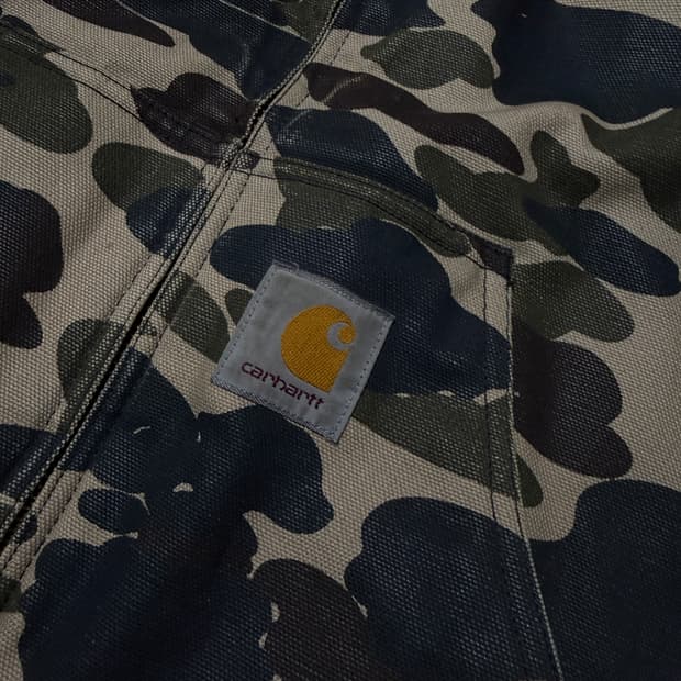 칼하트 카모 후드집업 