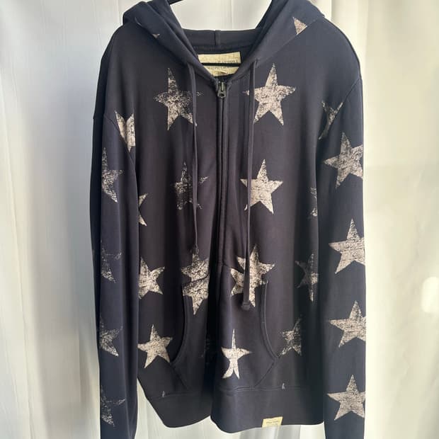 폴로 데님 앤 서플라이 스타 패턴 후드집업