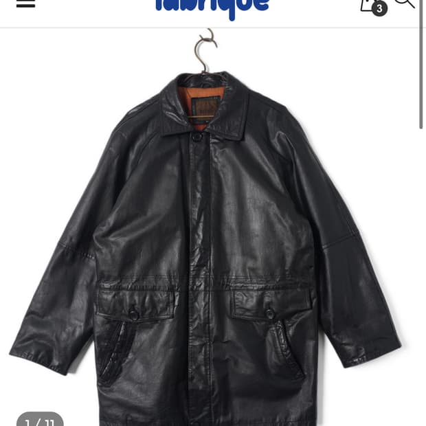 빈티지 카코트 레더자켓 (Cowhide, Black)