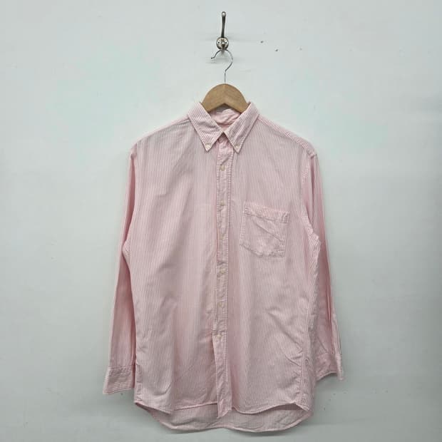 제이프레스 핑크 스트라이프 긴팔 셔츠 남성L