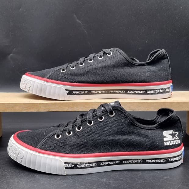 스타터 블랙 캔버스 스니커즈250
