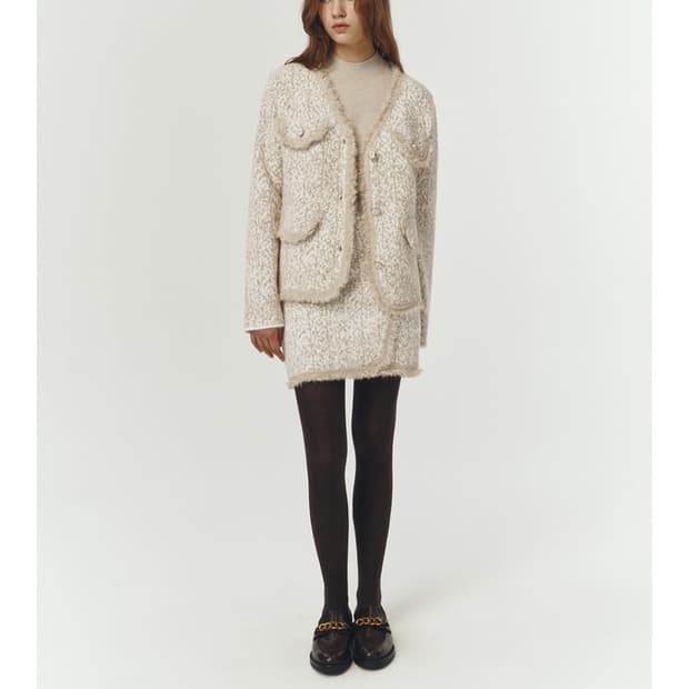 마리끌레르 트위드 셋업 새상품