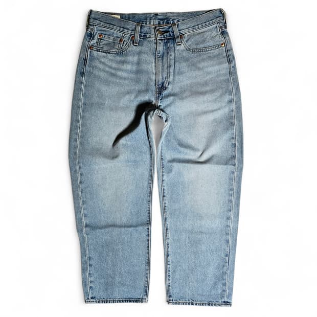 리바이스 빅E 스테이 루즈핏 데님 크롭 진