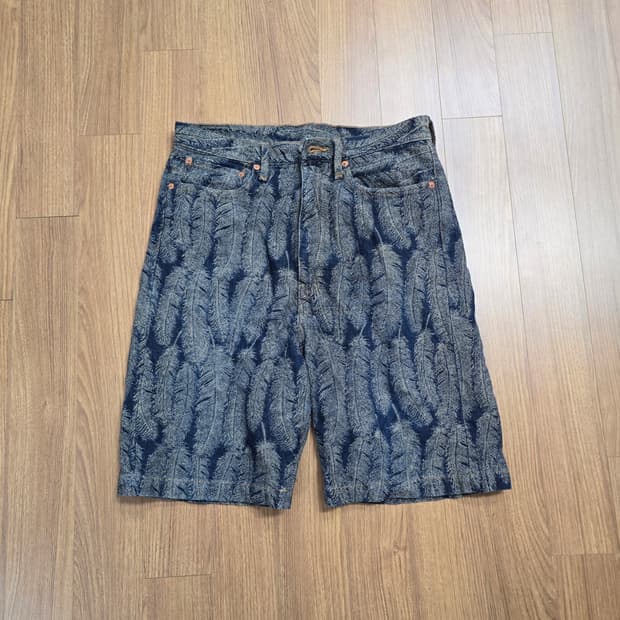 (32) 캐피탈 12온즈 맥파이 데님 반바지 쇼츠 