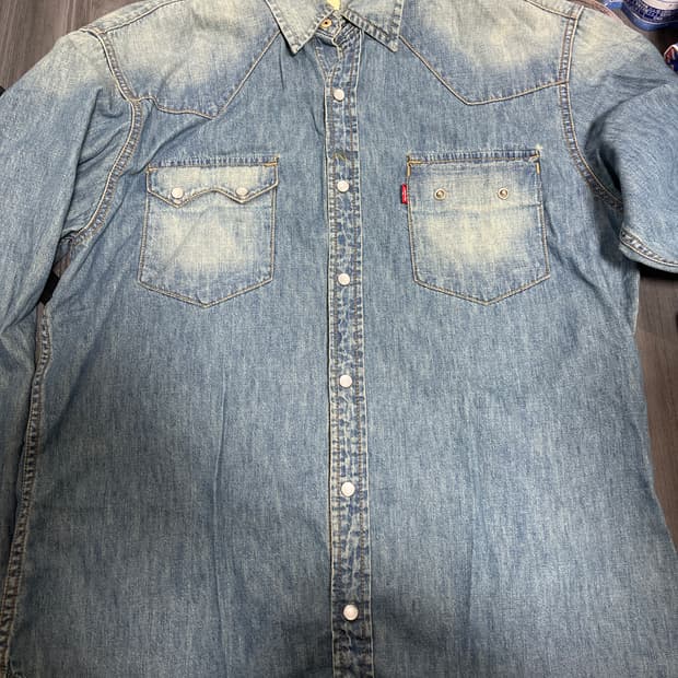 Levis western denim shirts