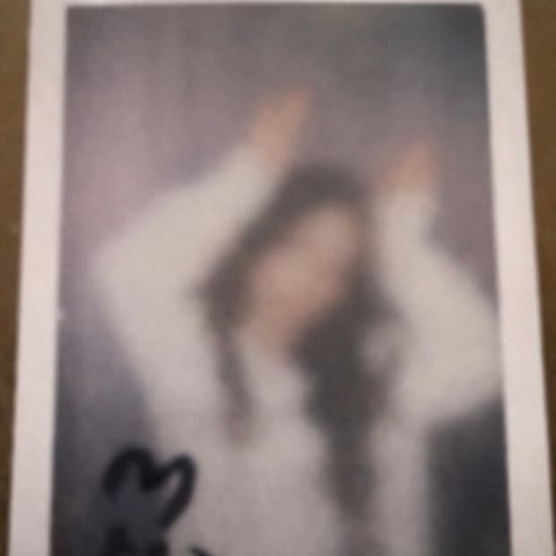 아이들 미연 친필싸인 폴라