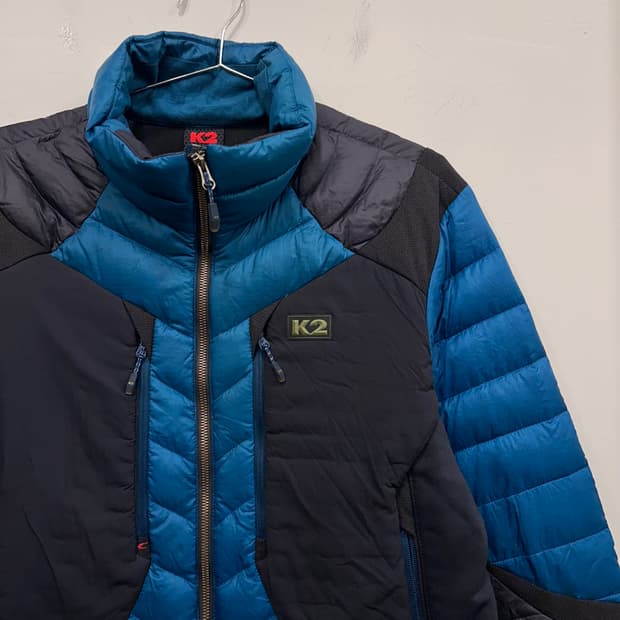 K2 구스다운 시그니처 퀼팅 하이넥 경량패딩