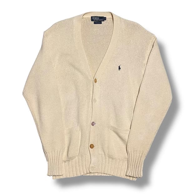 Polo Ralph Lauren 아이보리 코튼 가디건