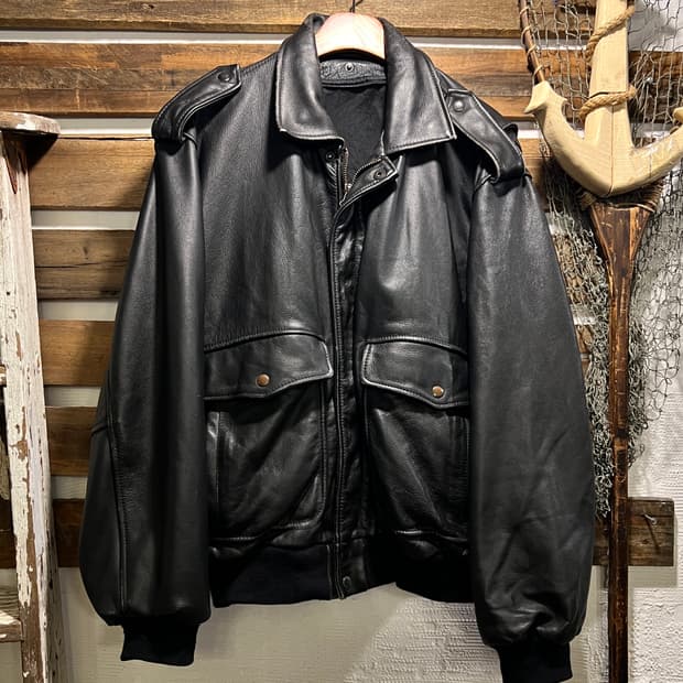 [L]90's USA 빈티지 리얼레더 G-1 플라이트 자켓