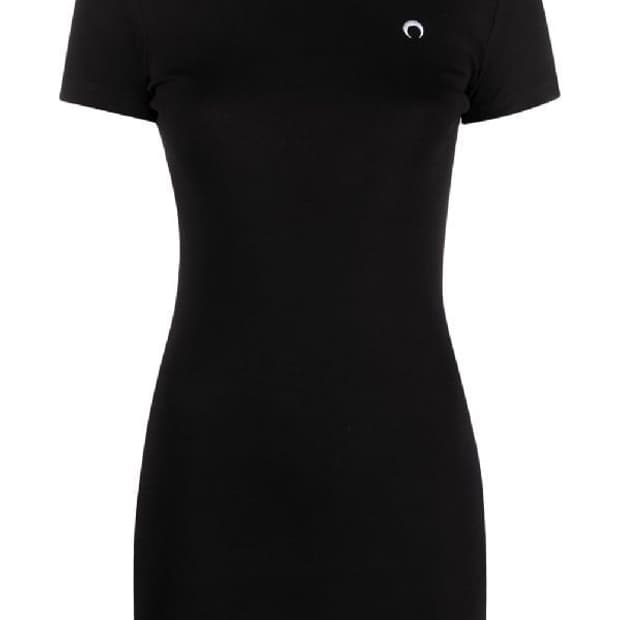 Organic Cotton T-shirt Dress 'Black'