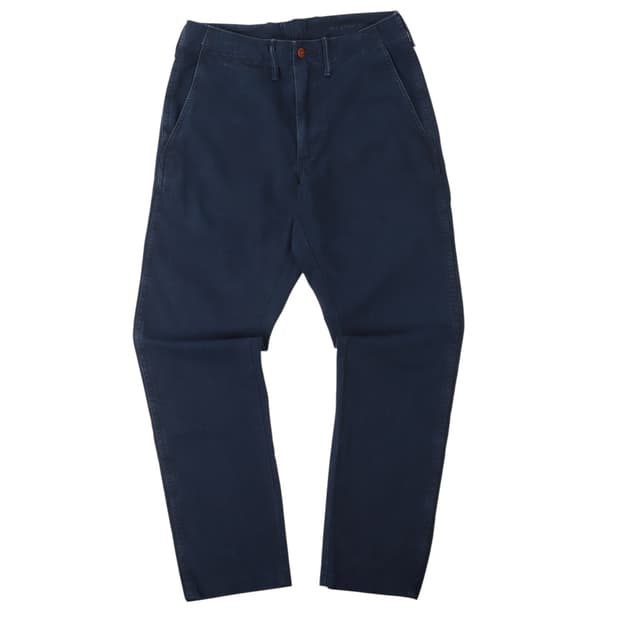 폴로 랄프로렌 네이비 헤링본 워크 코튼 팬츠