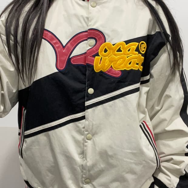 (빈티지)Rocawear 로카웨어 올드스쿨 빅로고 바시티 자켓