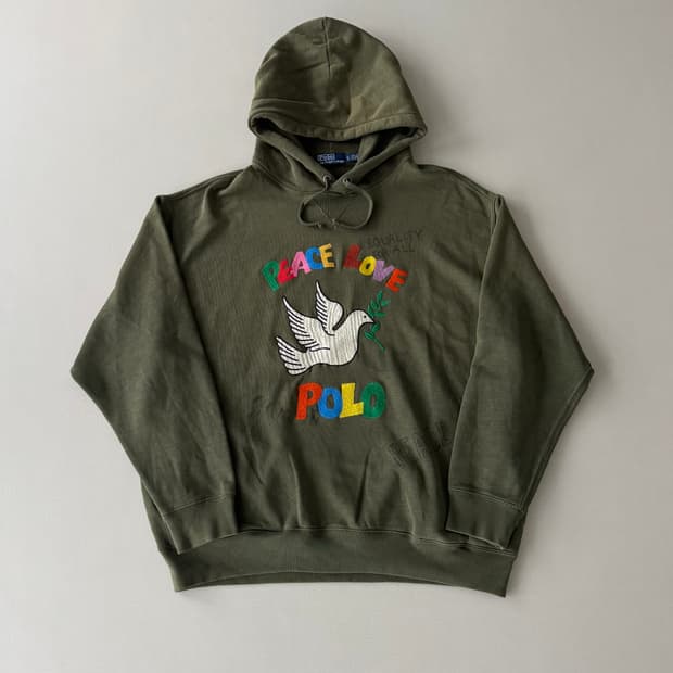 폴로 랄프로렌 Peace & Love 후드티