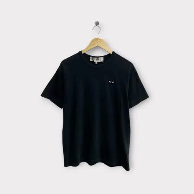 꼼데가르송 플레이 블랙 티셔츠 M