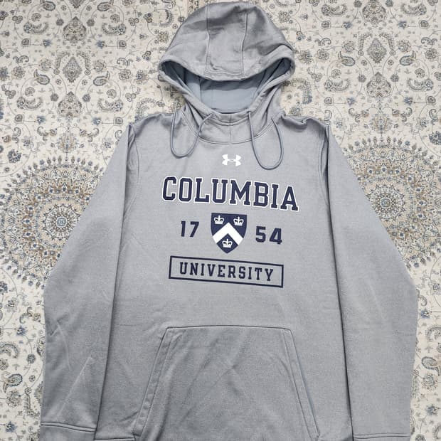 언더아머 컬럼비아대 후드티 그레이 L
